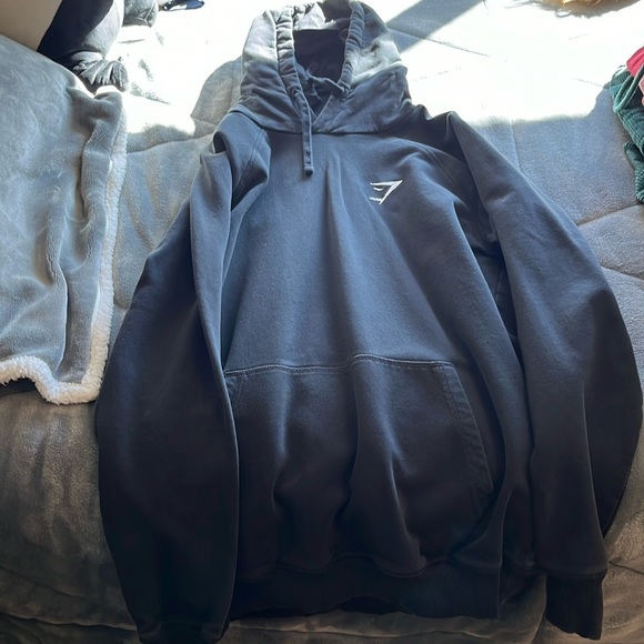 Gymshark Tops - gym shark crest hoodie